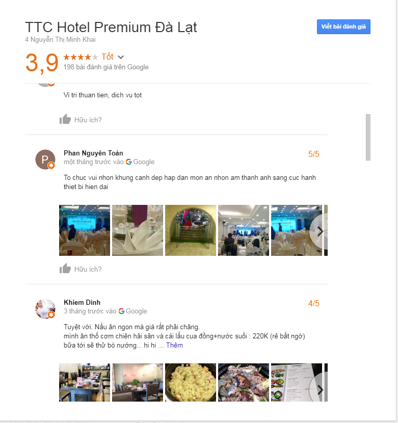 Đánh giá khách sạn TTC Đà Lạt