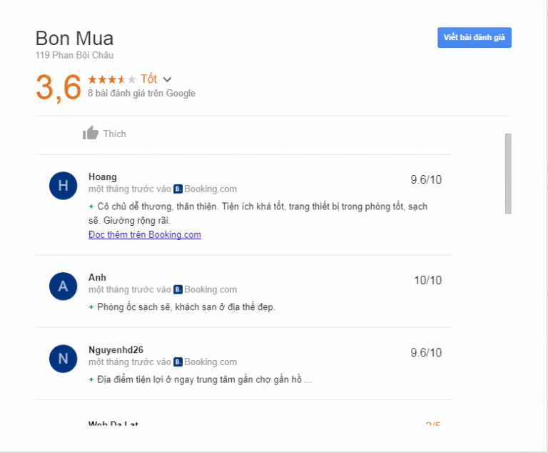 Đánh giá khách sạn 4 mùa Đà Lạt