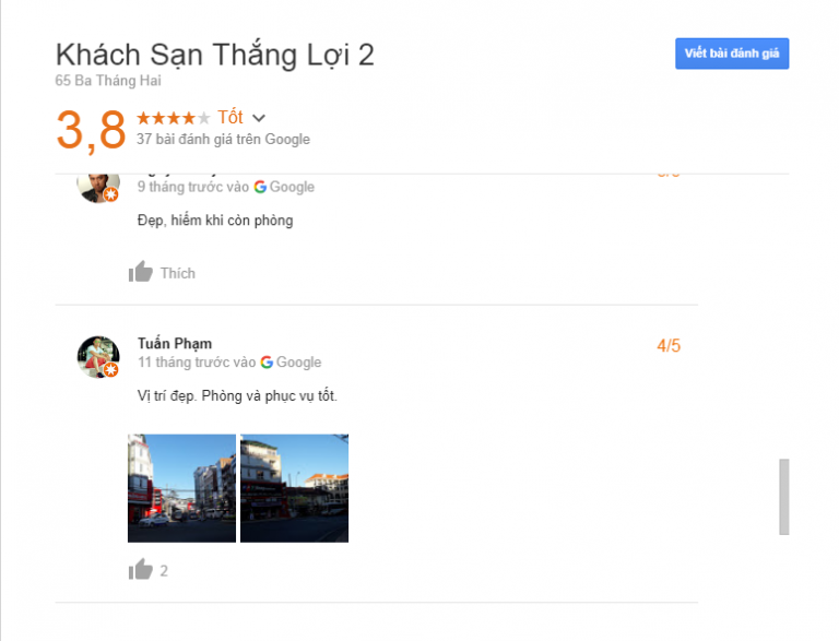 Đánh giá khách sạn Thắng Lơi 2 Đà Lạt