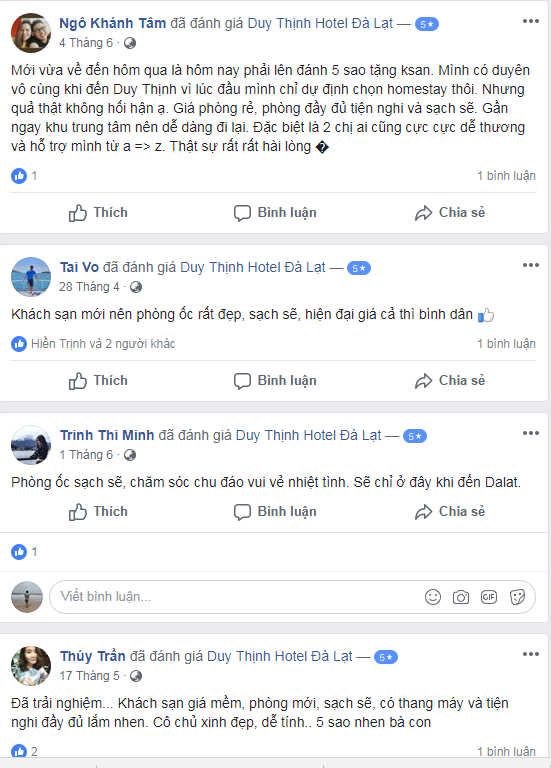 Đánh giá khách sạn Duy Thịnh Đà Lạt