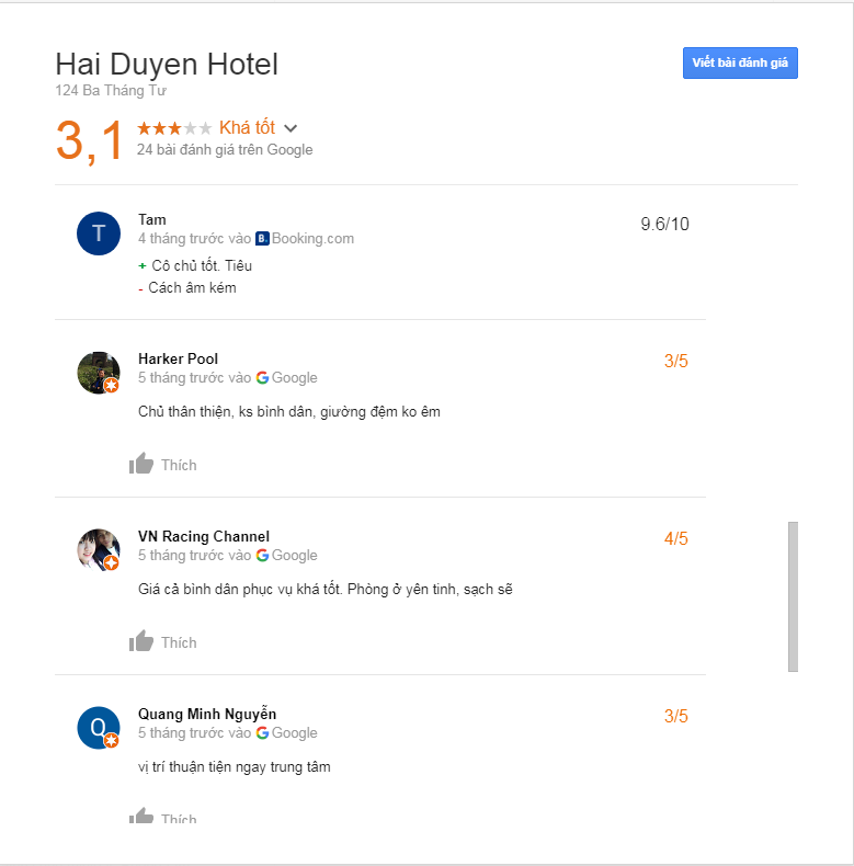 Đánh giá khách sạn Hải Duyên Đà Lạt