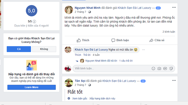 Đánh giá khách sạn Đà Lạt Luxury