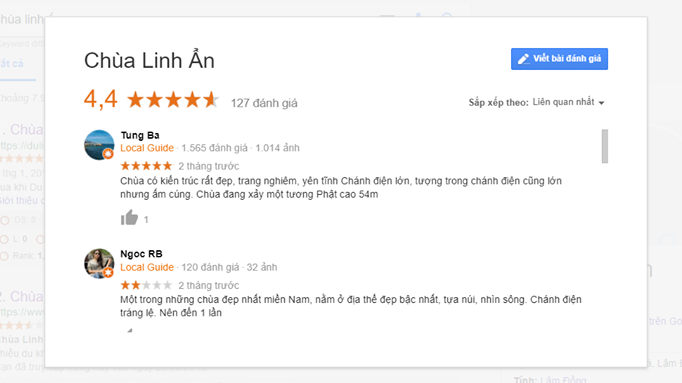 Đánh giá về chùa linh ẩn tự Đà Lạt
