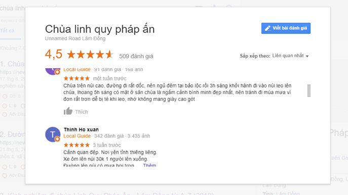 đánh giá chùa Linh Quy Pháp Ấn