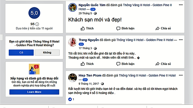 Đánh giá khách sạn Thông Vàng Đà Lạt