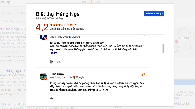 Review biệt thự Hằng Nga Đà Lạt