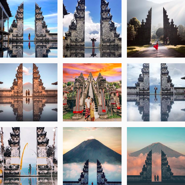 Cổng trời Bali ở đảo Bali indonesia