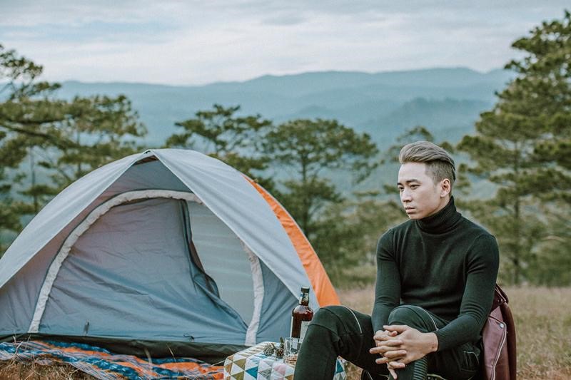cắm trại ở đồi Thiên Phúc Đức