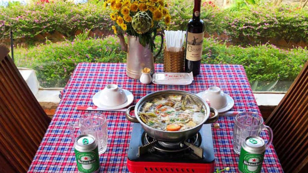 Lẩu bò ở Đà Lạt
