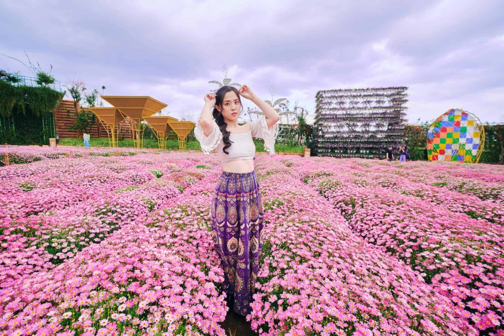 khu vườn hoa ở fresh garden