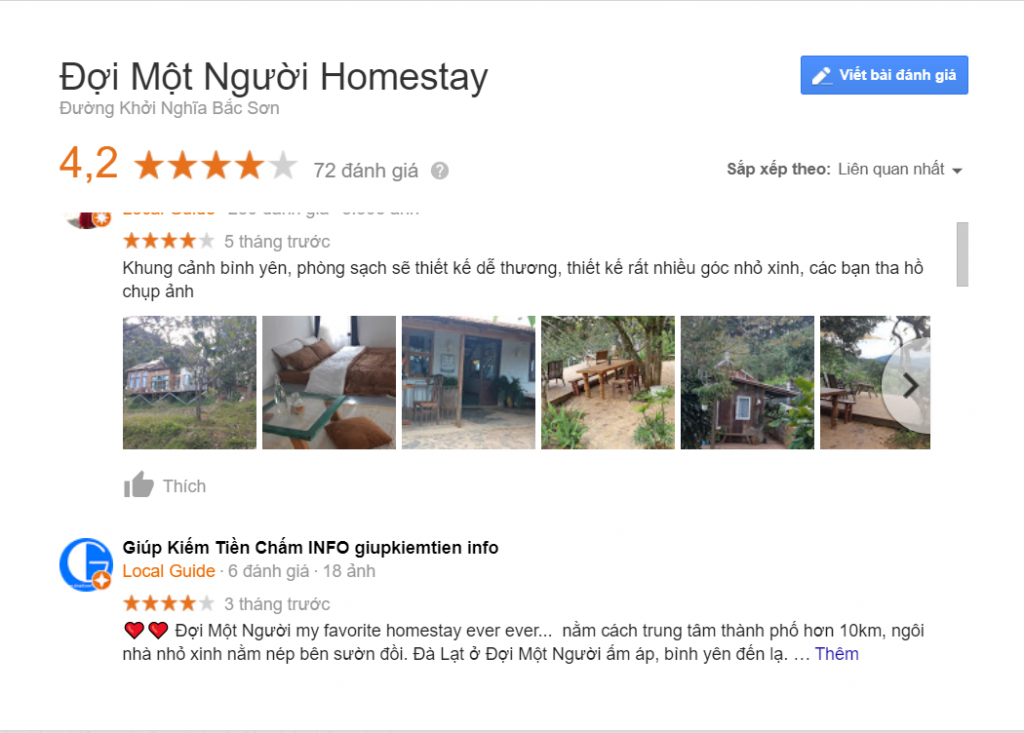 review homestay Đợi Một Người