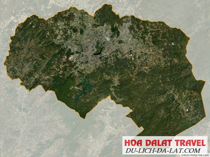 Vị trí thành phố Đà Lạt
