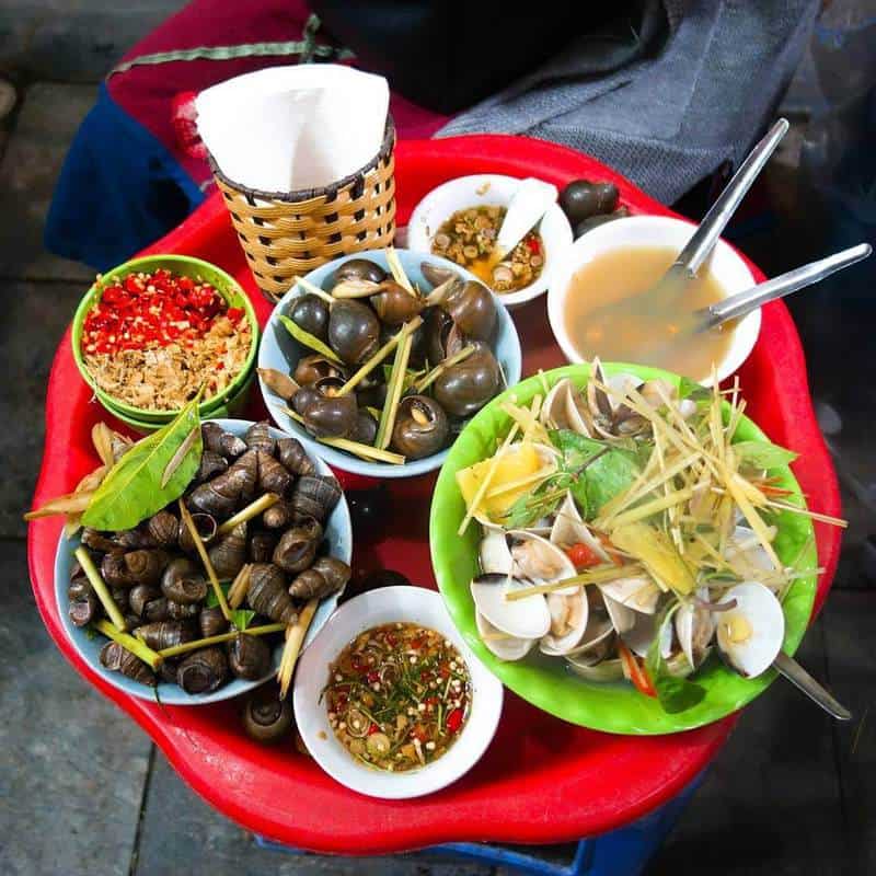 quán ốc ở chợ đêm Đà Lạt