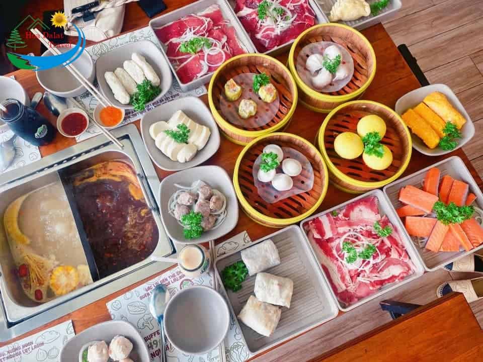 Buffet rau LAGIM ở Đà Lạt