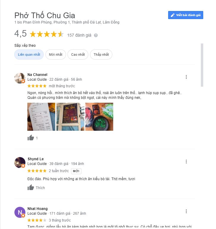 Review phở thố Đá Đà Lạt