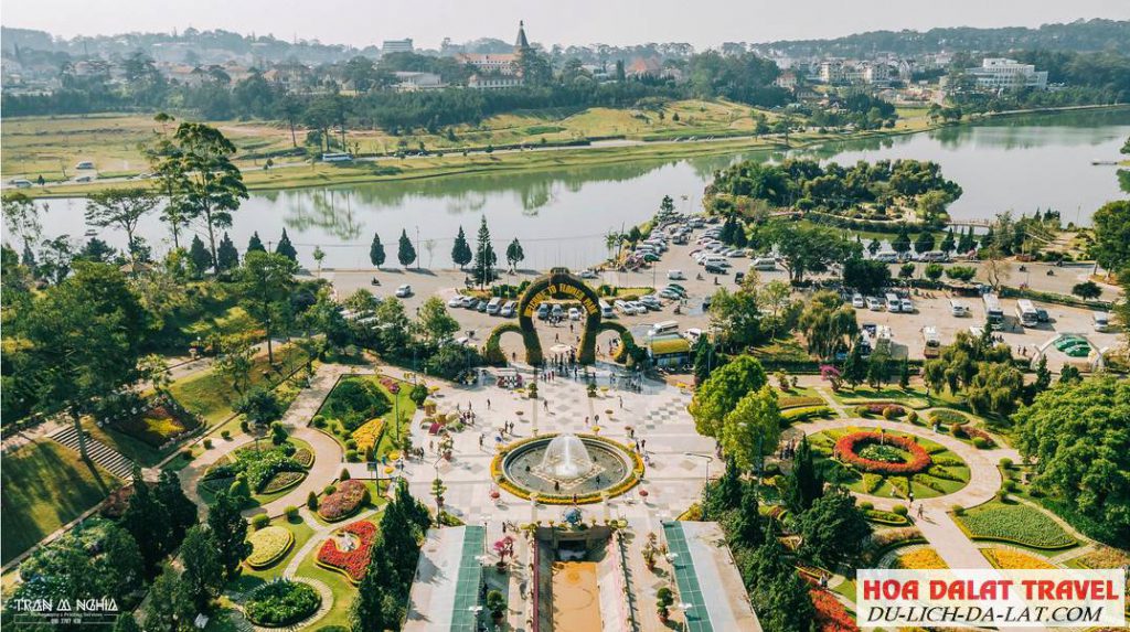 Bản đồ tham quan vườn hoa Đà Lạt
