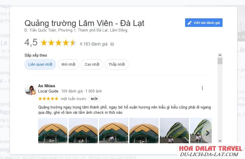 Review quảng trường lâm viên Đà Lạt