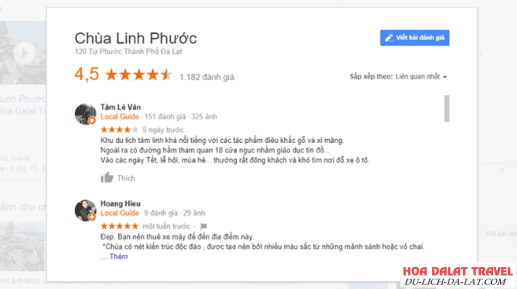 Chùa Linh Phước Đà Lạt review
