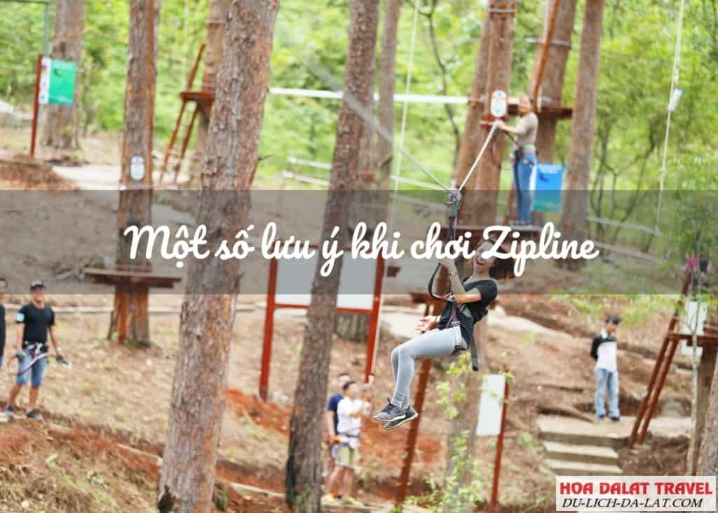 Một số lưu ý khi chơi Zipline