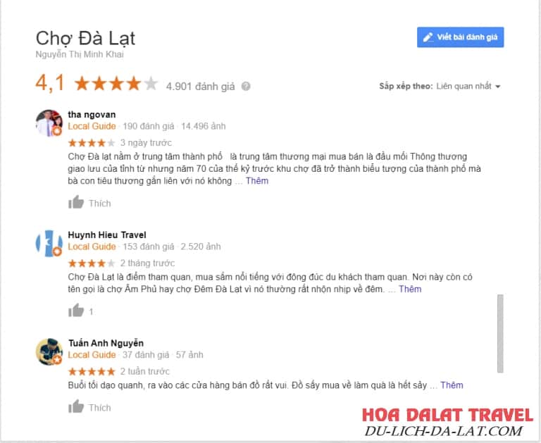 Review chợ Đà Lạt