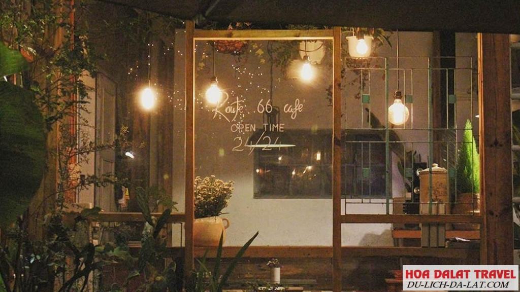 Thường thức cafe đêm Đà Lạt