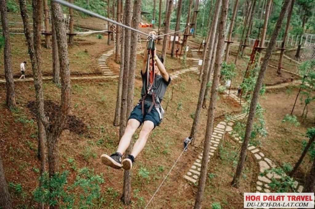 kinh nghiệm chơi zipline Đà Lạt