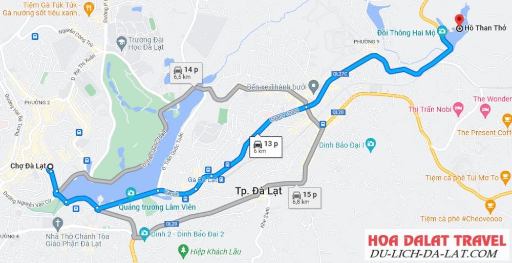 Vị trí khu du lịch hồ Than Thở