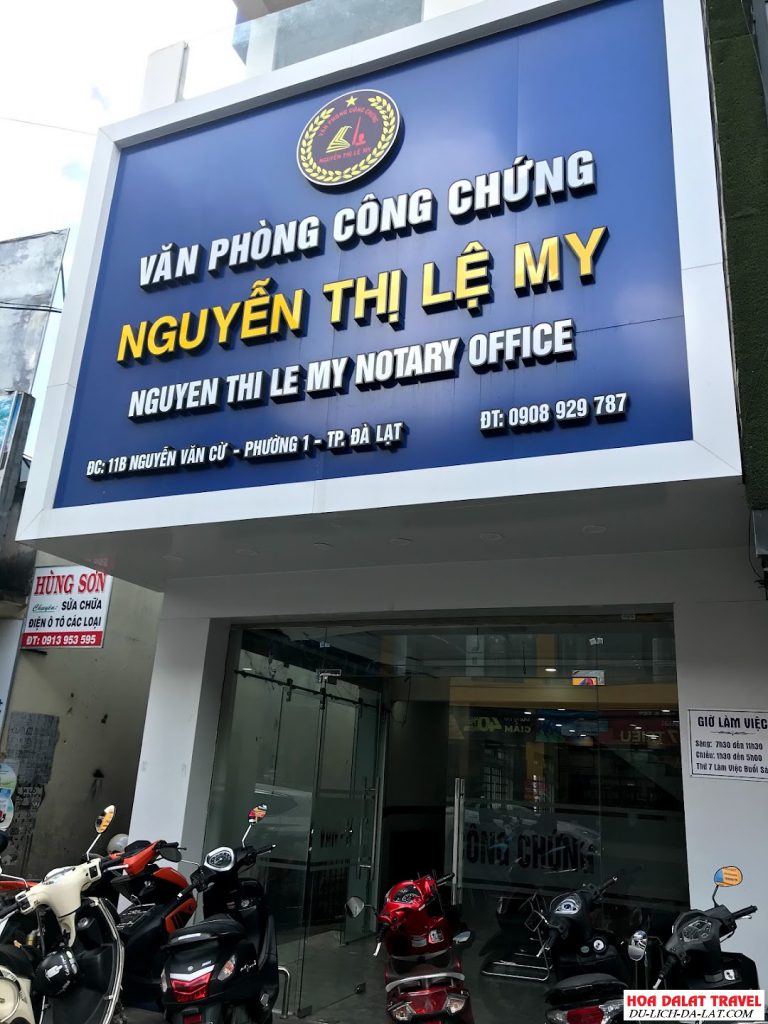 Văn phòng công chứng Nguyễn Thị Lệ My