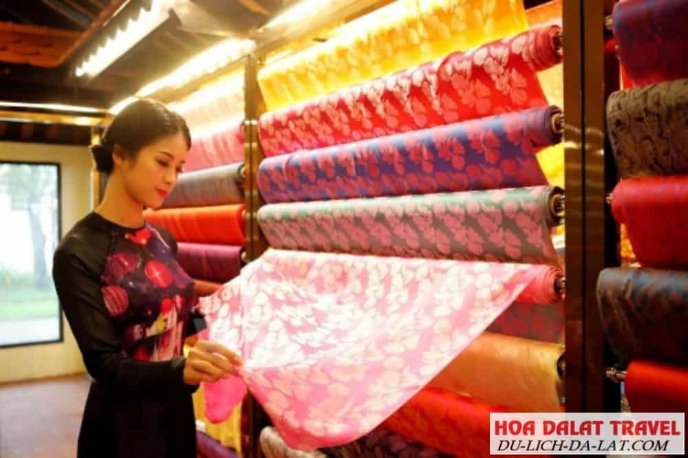 Lụa tơ tằm Đà Lạt