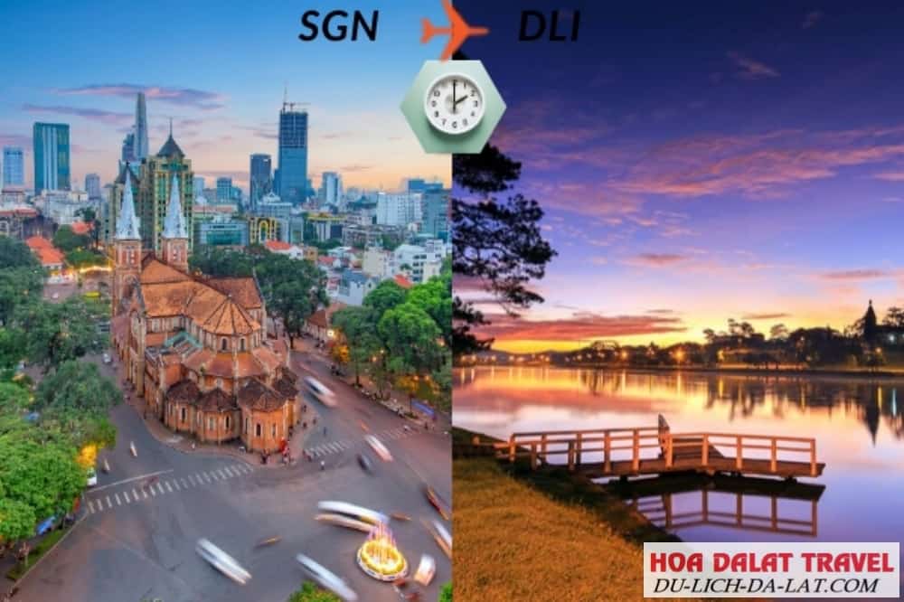 Bay từ Sài Gòn đến Đà Lạt