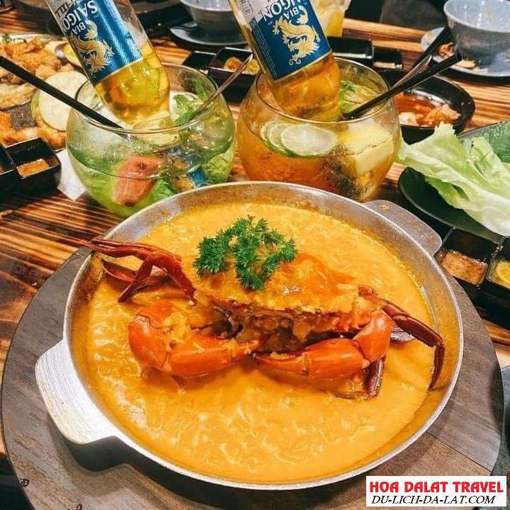 cua sốt trứng muối ở Xiên Khè