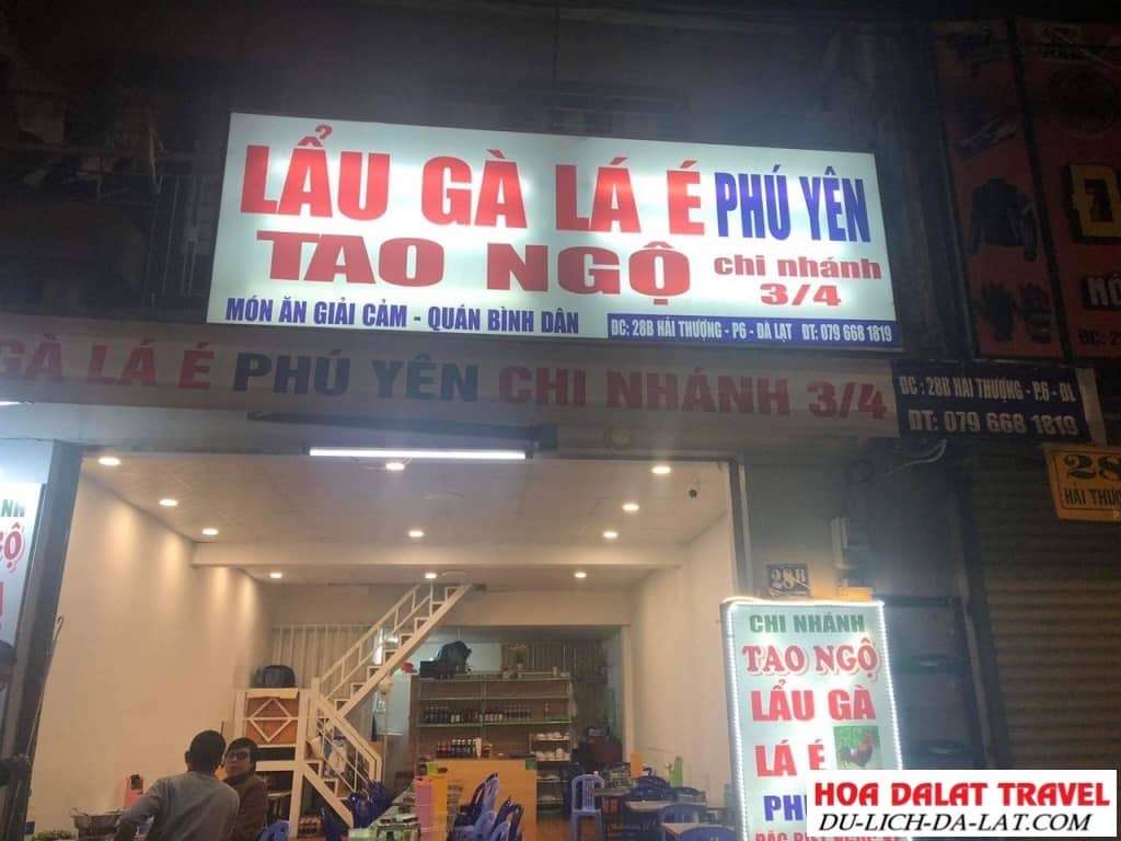 Thông tin quán lẩu gà lá é 28 Hải Thượng