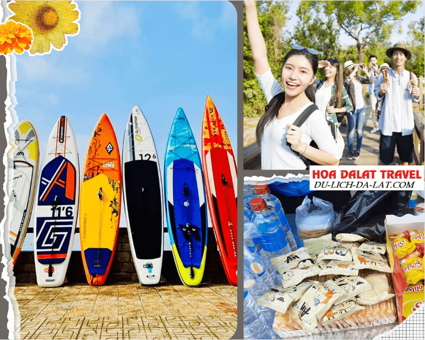 Tour chèo thuyền Hồ Tuyền Lâm bao gồm những gì