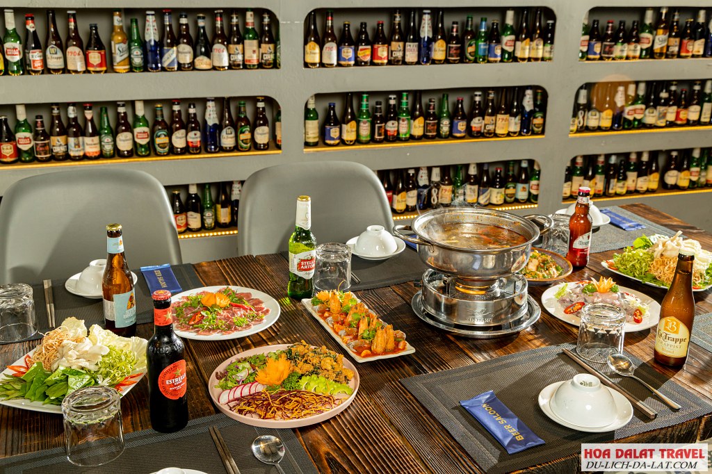 Beer Saloon Đà Lạt với những món ăn ngon miệng và đa dạng