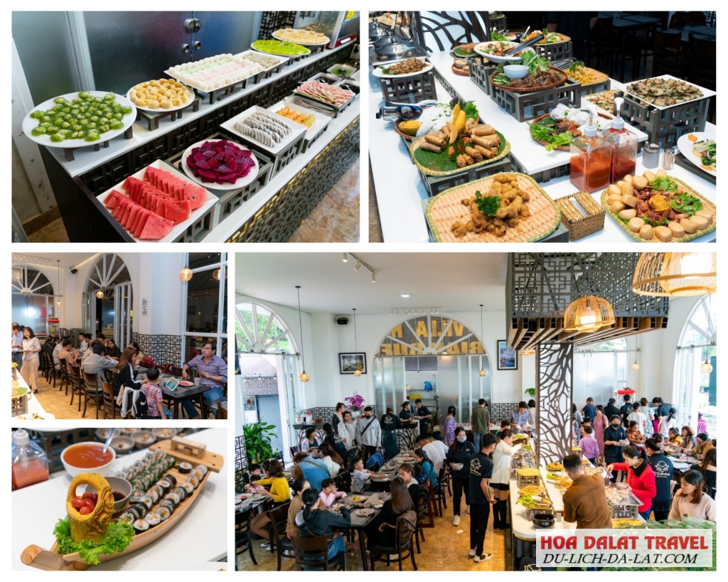 Thực đơn tại nhà hàng Buffet chay D’Gemma