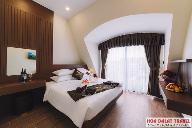 GreenEco Da Lat sở hữu phòng nghỉ đáp ứng tiêu chuẩn 4 sao với đầy đủ các trang thiết bị hiện đại