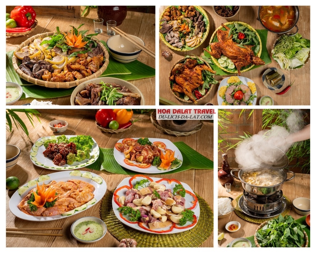 Ngoài gà nướng cơm lam thì Nam Anh Phát còn nhiều món ngon rừng núi khác