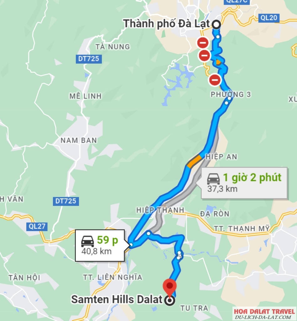 Đường Đi Đến Samten Hills
