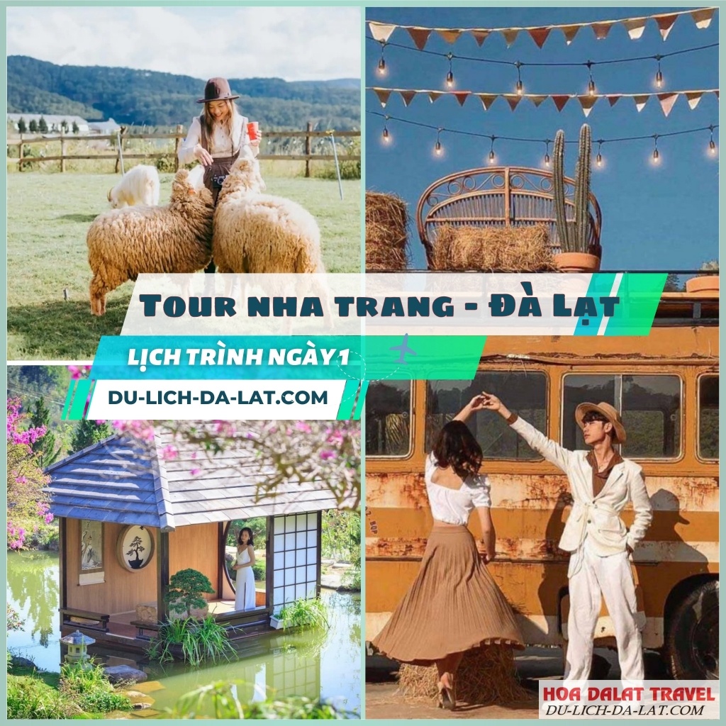 Lịch trình ngày 1 tour Nha Trang Đà Lạt 3N2Đ