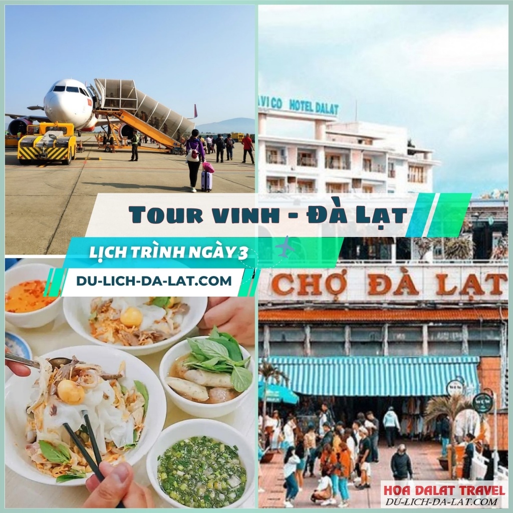Lịch trình ngày thứ 3 tour Vinh Đà Lạt