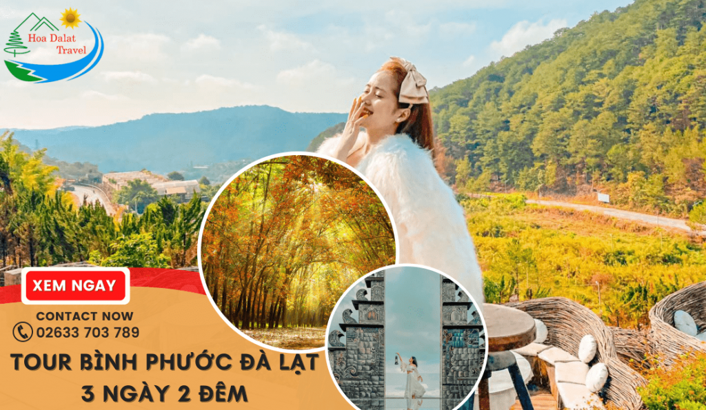 Tour Bình Phước Đà Lạt 3 ngày 2 đêm