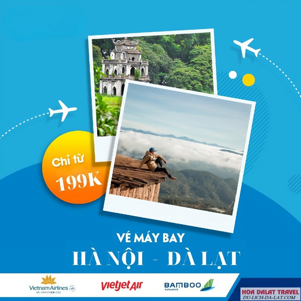 Vé máy bay từ Hà Nội đi Đà Lạt