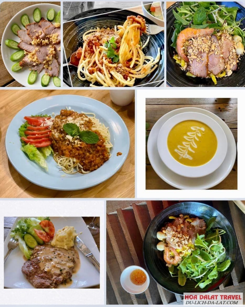 DALAT EDEN phục vụ đa dạng các món từ Á đến Âu món ăn phong phú