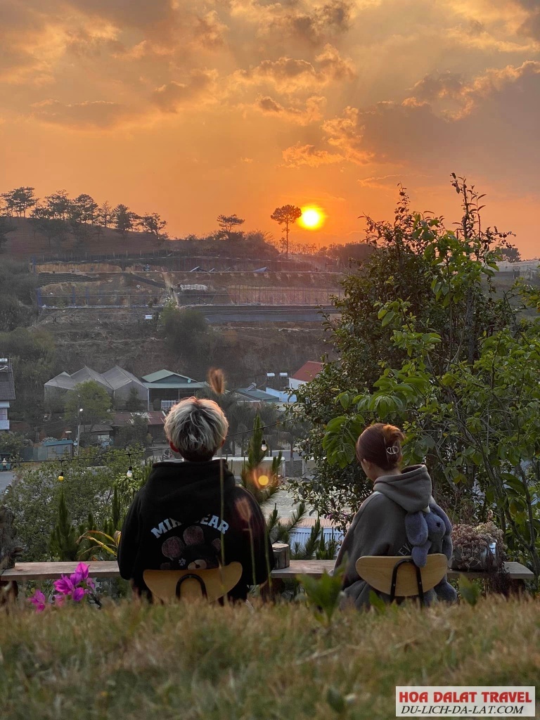 View ngắm hoàng hôn siêu đẹp ở DALAT EDEN