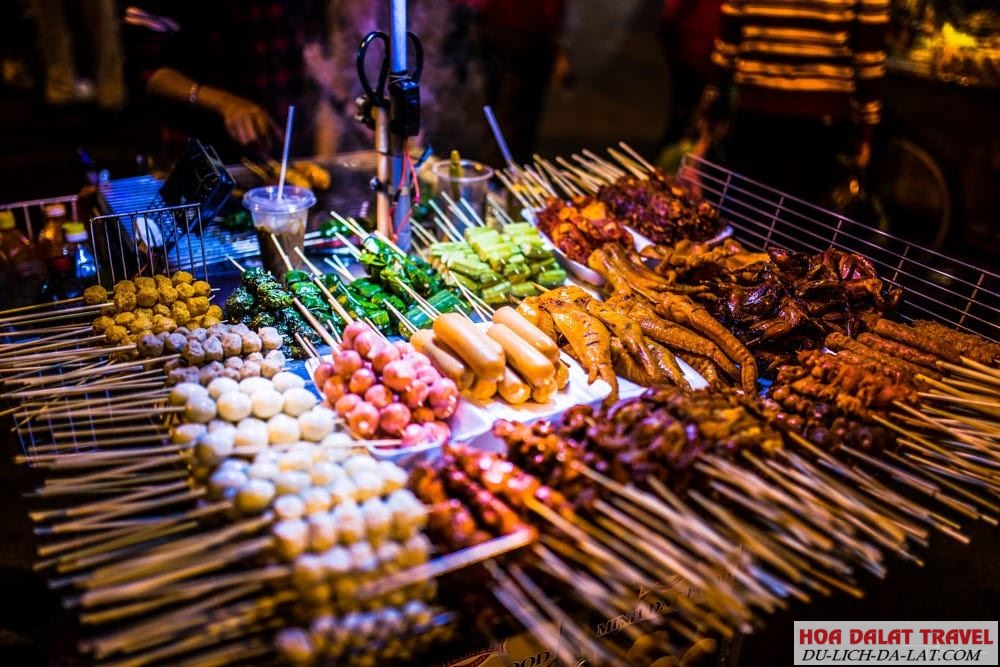 Xiên que Chợ đêm Đà Lạt