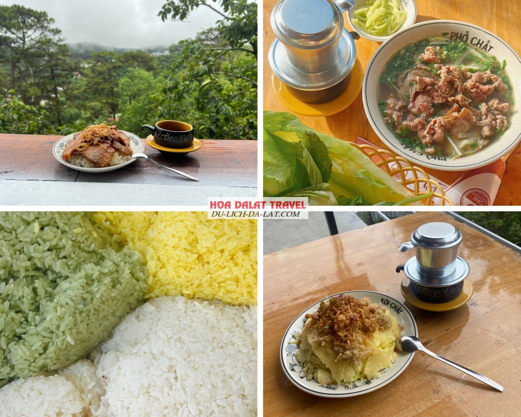 Thực đơn của quán đa dạng với các món ăn sáng chất lượng