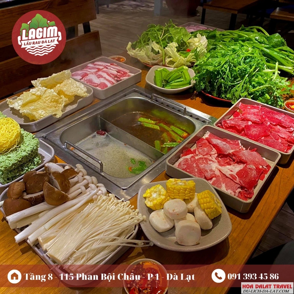 Lẩu Buffet rau Đà Lạt LAGIM Đà Lạt