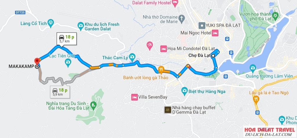 Hướng dẫn di chuyển đến Makakamp Coffee