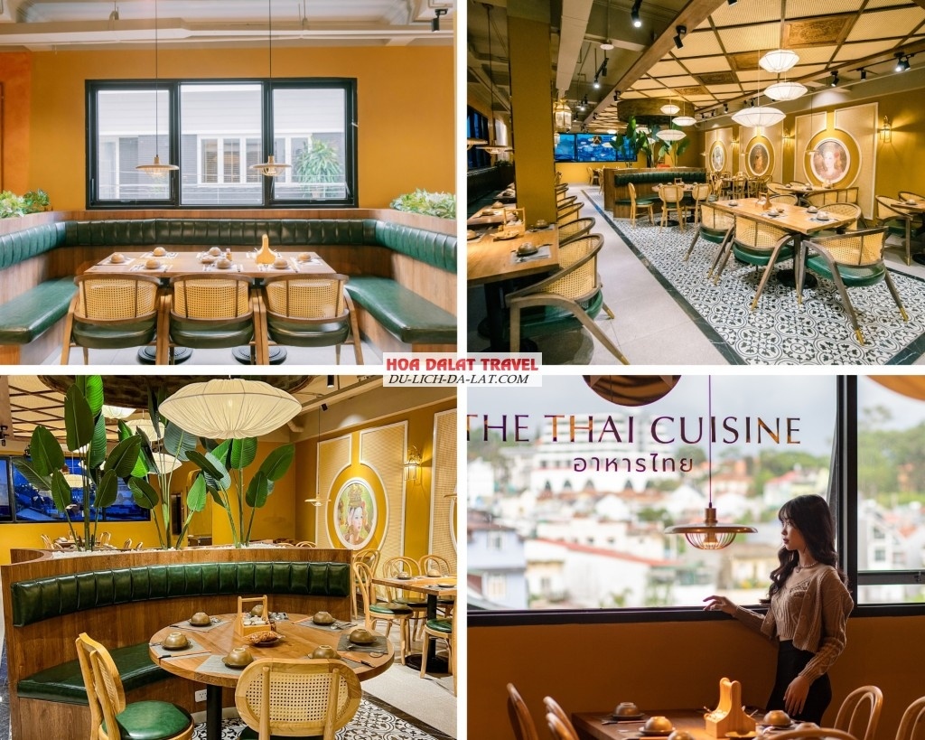 Không gian rộng rãi, thoáng đãng đậm chất Thái ở The Thai Cuisine