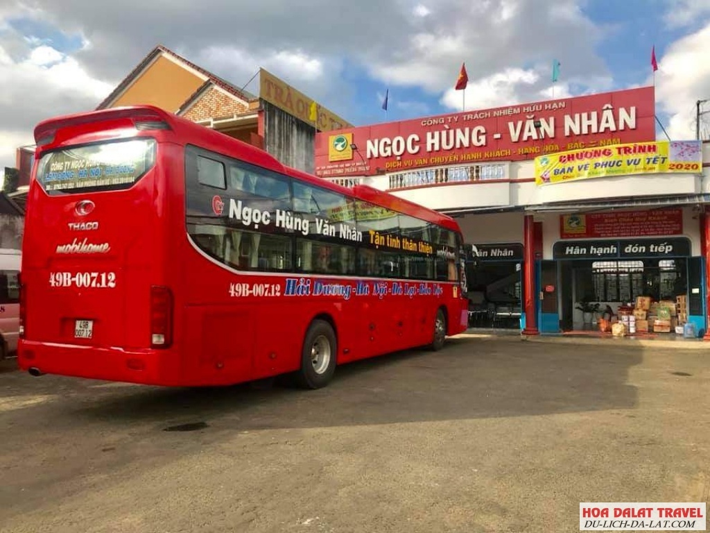 Nhà xe Ngọc Hùng Văn Nhân - Quảng Ngãi đi Đà Lạt